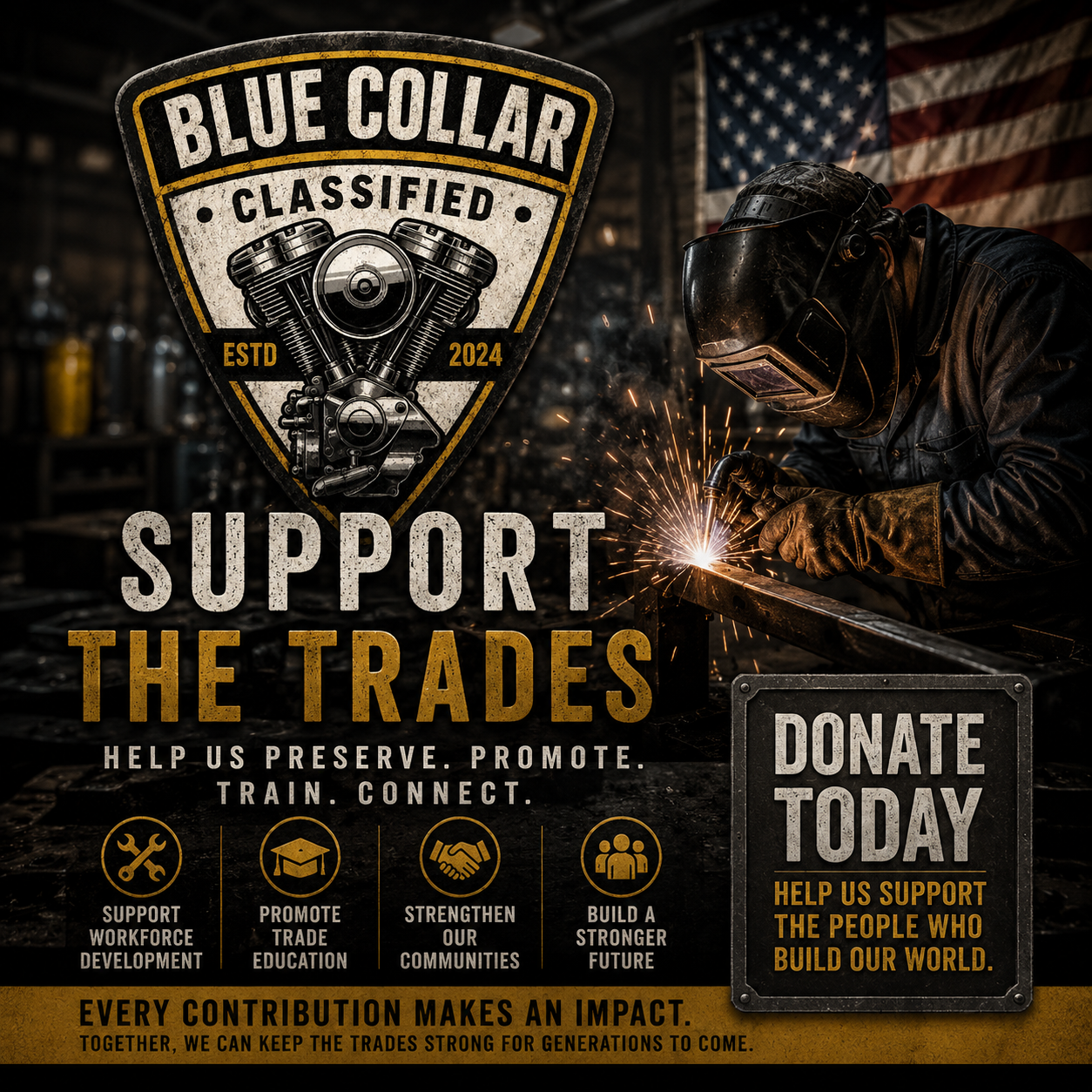 Support The Trades | Help Us Preserve & Promote Blue-Collar Careers