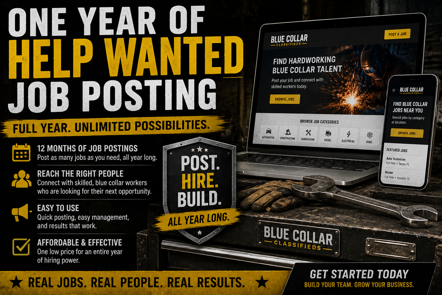 One Year Classified job Posting.