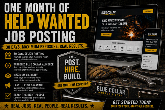 One Month Classified job Posting.